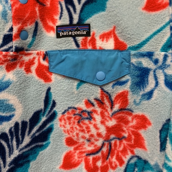 EXC Patagonia Synchilla Fleece Manoa Dusk Blue Women’s M Lightweight Snap-T 2015 - Picture 7 of 15